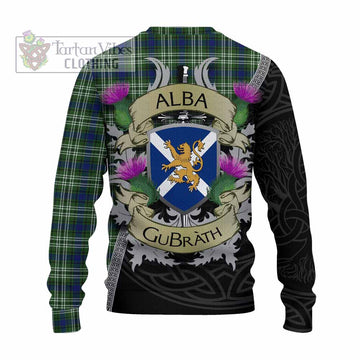 Swinton Tartan Family Crest Knitted Sweater Lion Rampant Royal Thistle Shield Celtic Inspired - Tartan Vibes Clothing