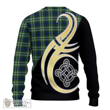 Swinton Tartan Ugly Sweater with Family Crest and Celtic Symbol Style - Tartan Vibes Clothing