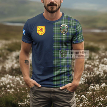 Swinton Tartan T-Shirt Alba with Scottish Lion Royal Arm Half Style - Tartan Vibes Clothing