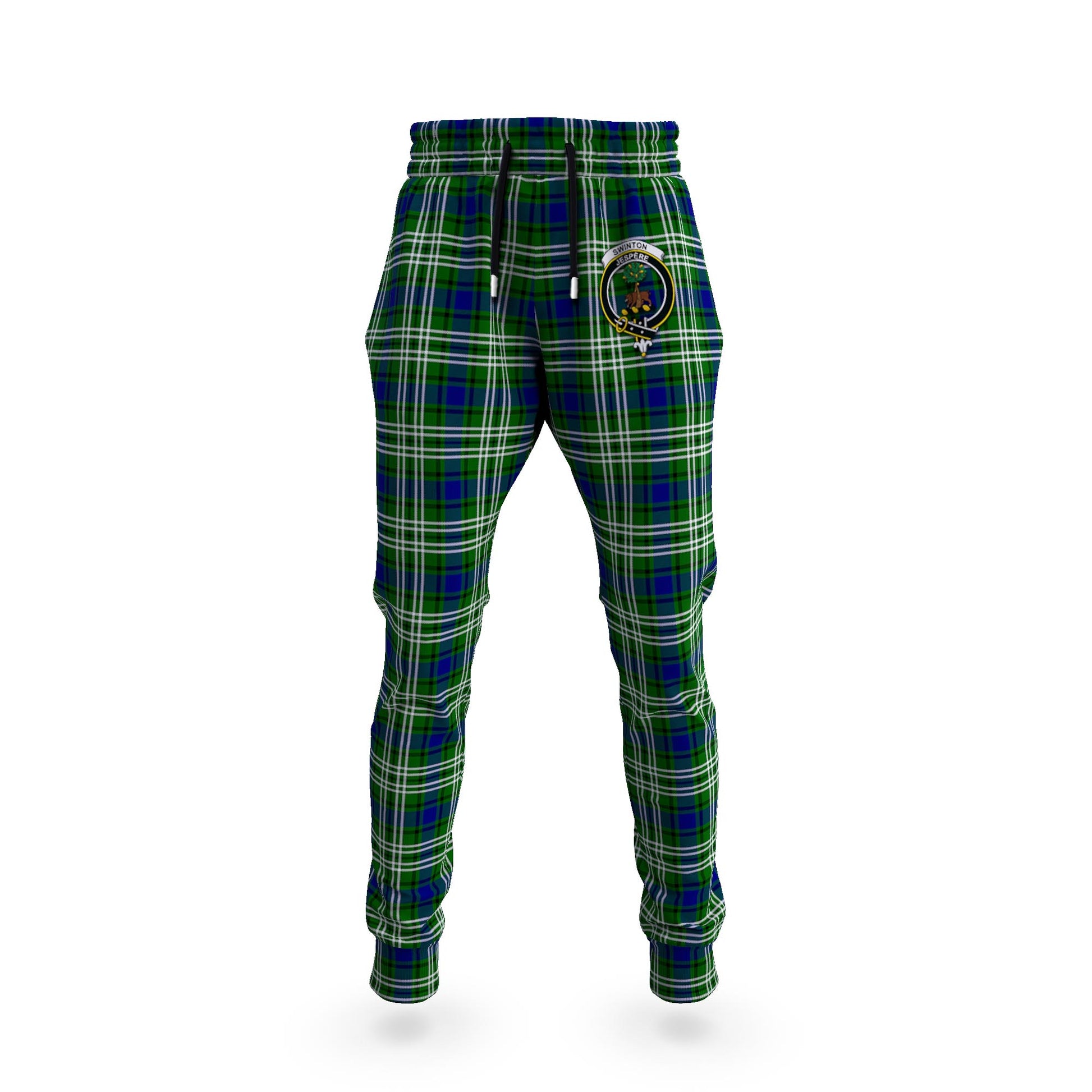 Swinton Tartan Joggers Pants with Family Crest 5XL - Tartan Vibes Clothing