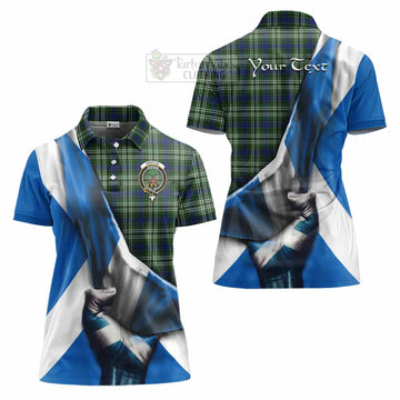 Swinton Tartan Women's Polo Shirt with Family Crest Scotland Patriotic Style - Tartan Vibes Clothing