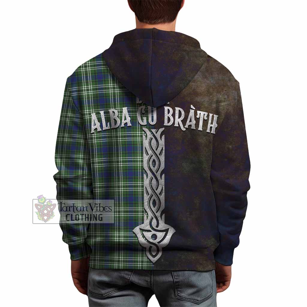 Tartan Vibes Clothing Swinton Tartan Family Crest Hoodie Alba Gu Brath Be Brave Lion Ancient Style