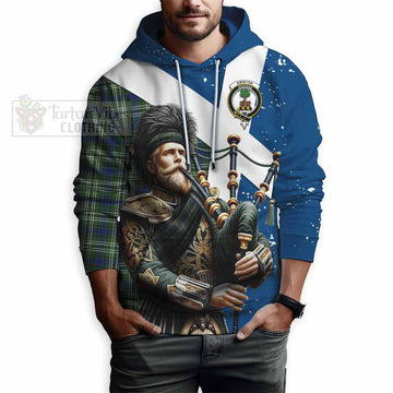 Swinton Tartan Hoodie with Family Crest Scottish Bagpiper Vibes - Tartan Vibes Clothing