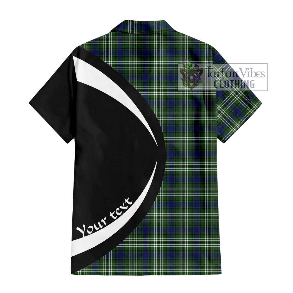 Swinton Tartan Hawaiian Shirt with Family Crest Circle Style - Tartan Vibes Clothing