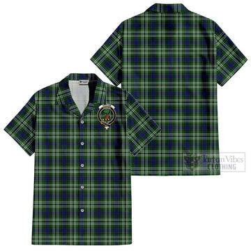 Swinton Tartan Cotton Hawaiian Shirt with Family Crest - Tartan Vibes Clothing