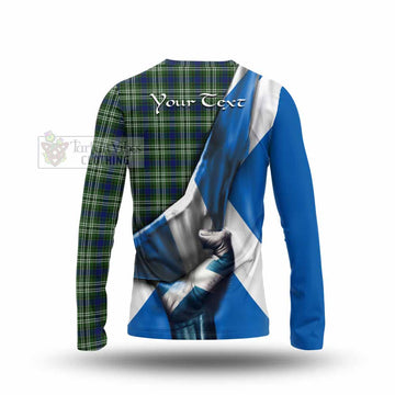 Swinton Tartan Long Sleeve T-Shirt with Family Crest Scotland Patriotic Style - Tartan Vibes Clothing