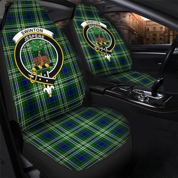 Swinton Tartan Car Seat Cover with Family Crest