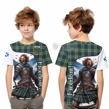 Swinton Crest Tartan Kid T-Shirt Inspired by the Freedom of Scottish Warrior - Tartan Vibes Clothing