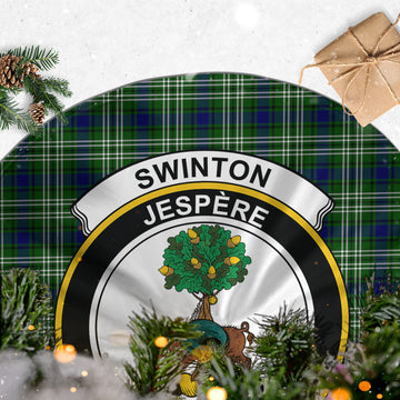 Swinton Tartan Christmas Tree Skirt with Family Crest
