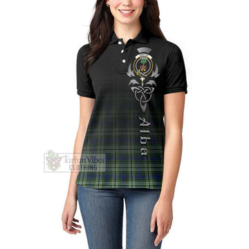 Swinton Tartan Women's Polo Shirt Featuring Alba Gu Brath Family Crest Celtic Inspired - Tartan Vibes Clothing