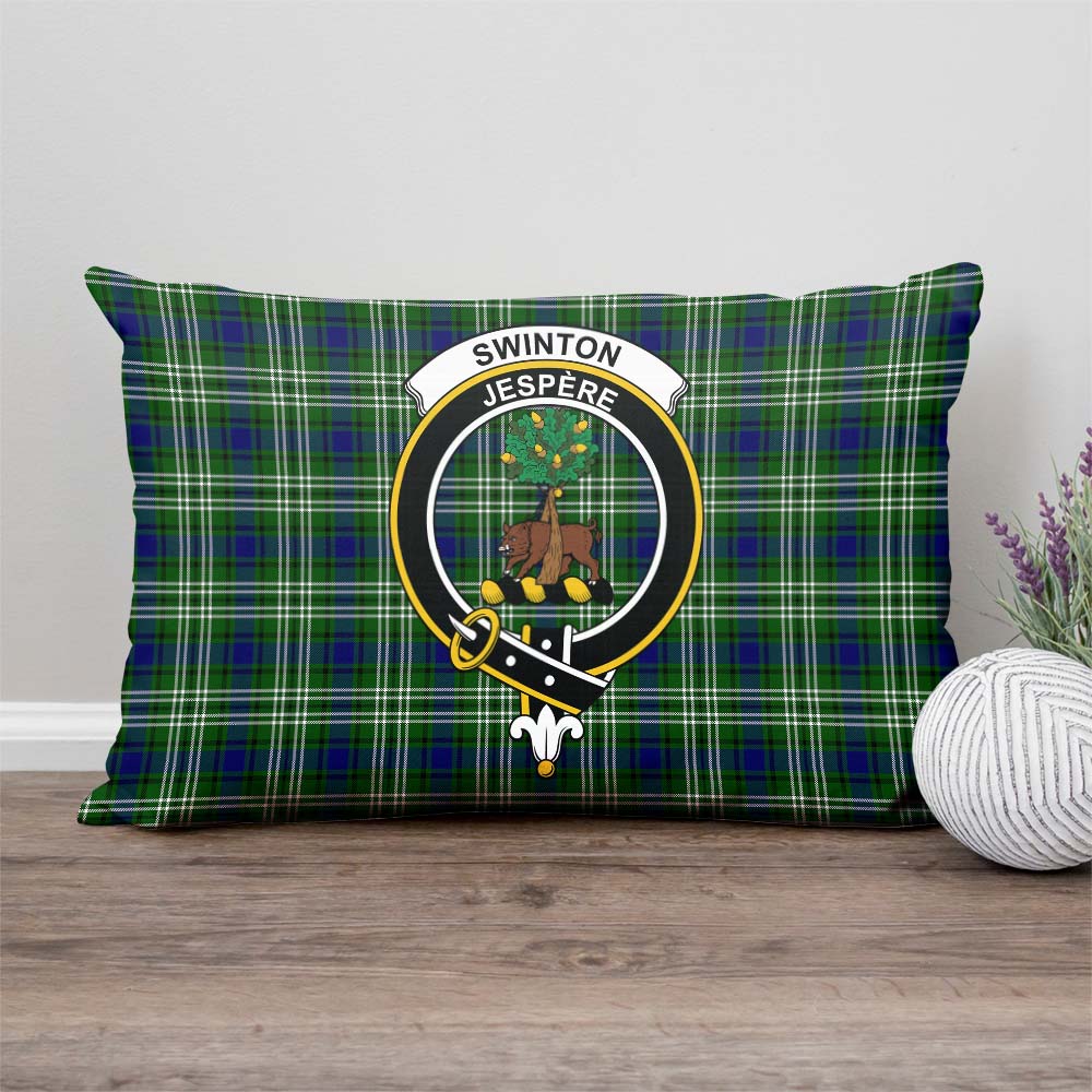 Swinton Tartan Pillow Cover with Family Crest - Tartan Vibes Clothing