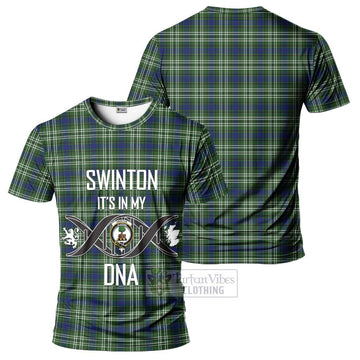 Swinton Tartan T-Shirt with Family Crest DNA In Me Style - Tartan Vibes Clothing