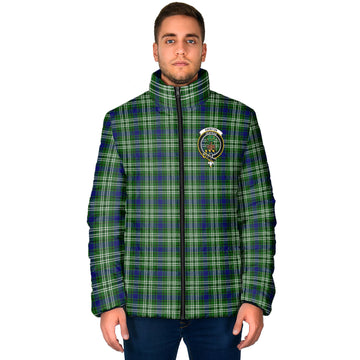 Swinton Tartan Padded Jacket with Family Crest