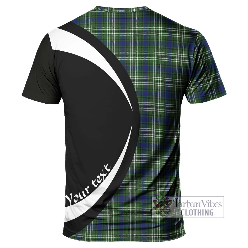 Swinton Tartan T-Shirt with Family Crest Circle Style - Tartan Vibes Clothing
