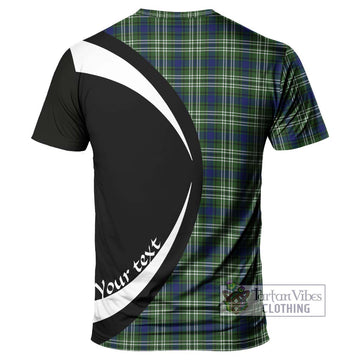Swinton Tartan T-Shirt with Family Crest Circle Style - Tartan Vibes Clothing