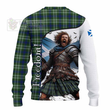 Swinton Crest Tartan Knitted Sweater Inspired by the Freedom of Scottish Warrior - Tartan Vibes Clothing