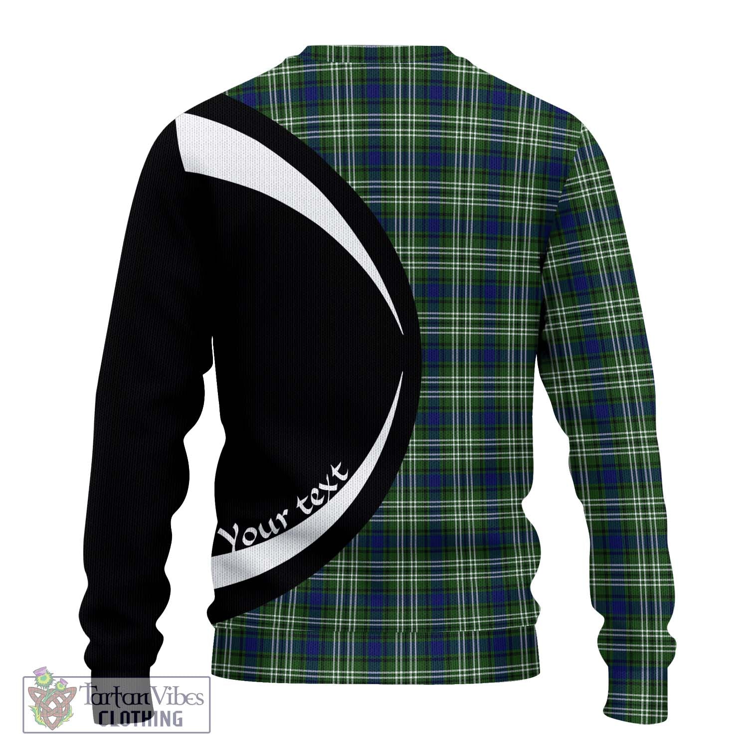 Swinton Tartan Ugly Sweater with Family Crest Circle Style - Tartan Vibes Clothing