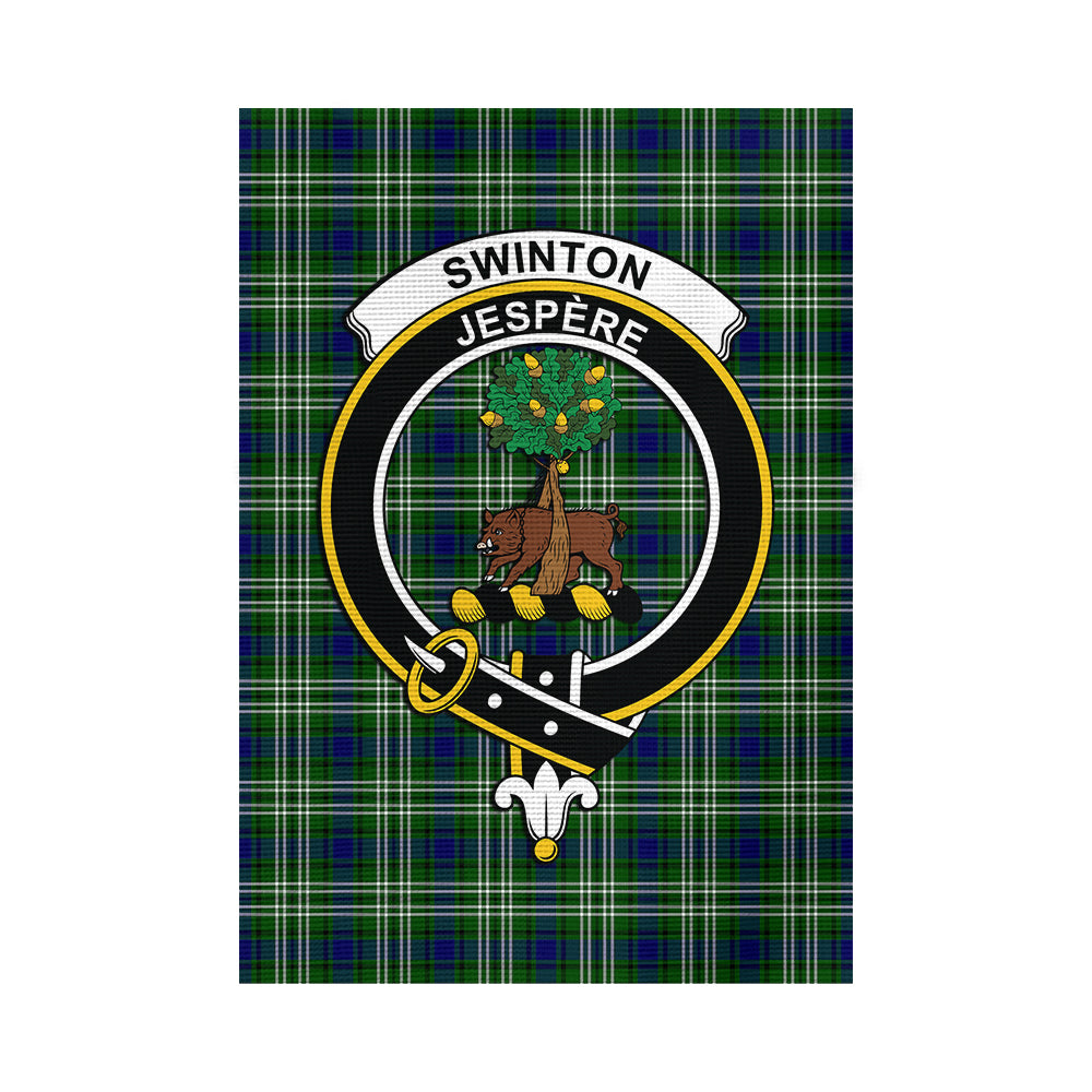 swinton-tartan-flag-with-family-crest