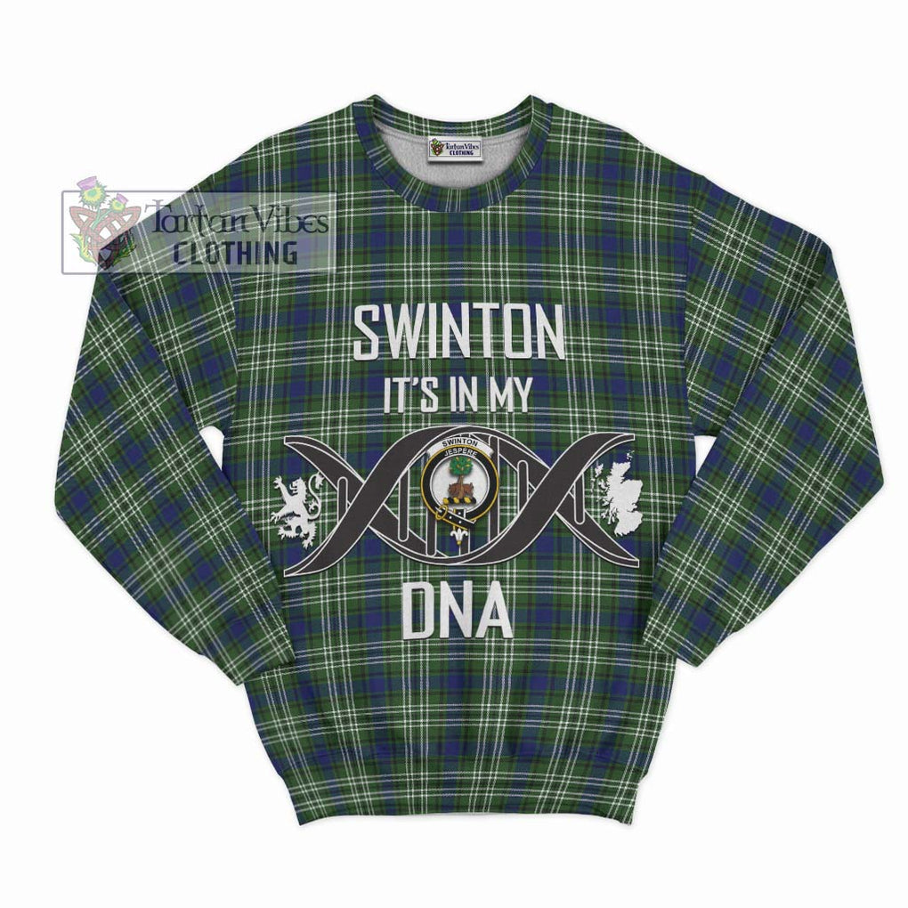 Swinton Tartan Sweatshirt with Family Crest DNA In Me Style - Tartan Vibes Clothing