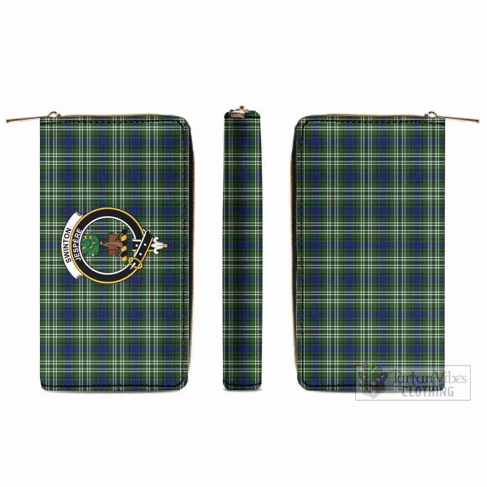 Swinton Tartan Women's Leather Wallet with Family Crest - Tartan Vibes Clothing