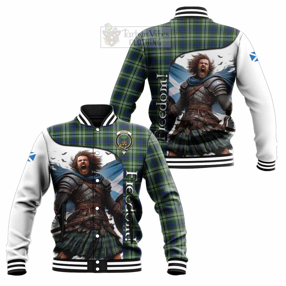 Swinton Crest Tartan Baseball Jacket Inspired by the Freedom of Scottish Warrior - Tartan Vibes Clothing