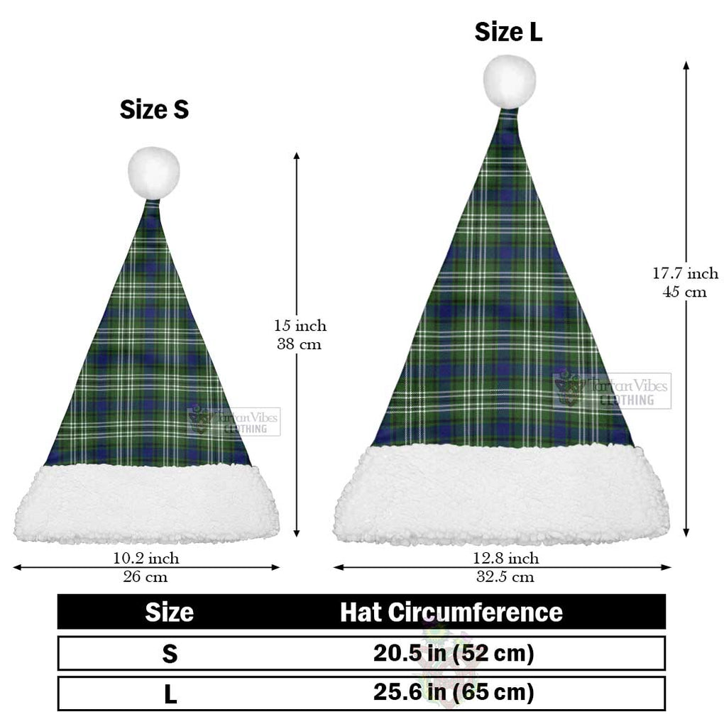 Swinton Tartan Christmas Santa Hats Christmas Hat L 25.6in (65cm) - Tartan Vibes Clothing