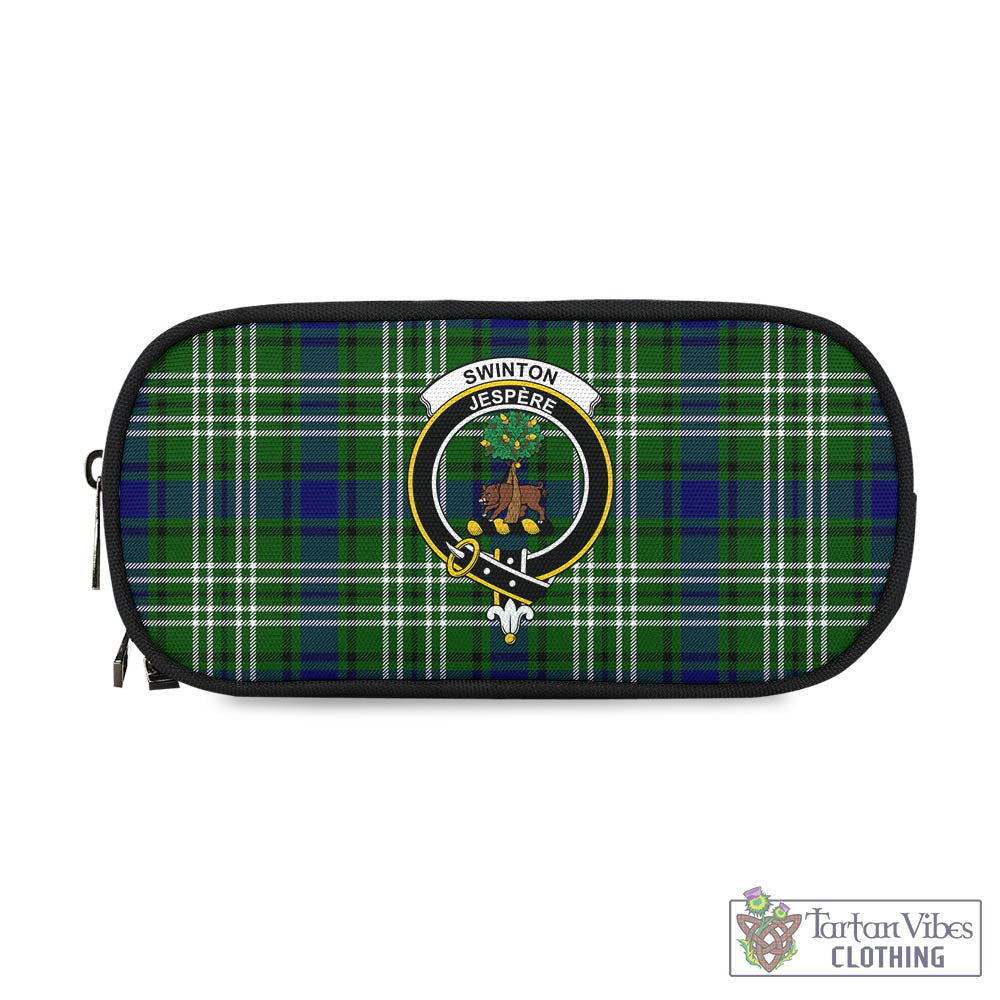Swinton Tartan Pen and Pencil Case with Family Crest - Tartan Vibes Clothing