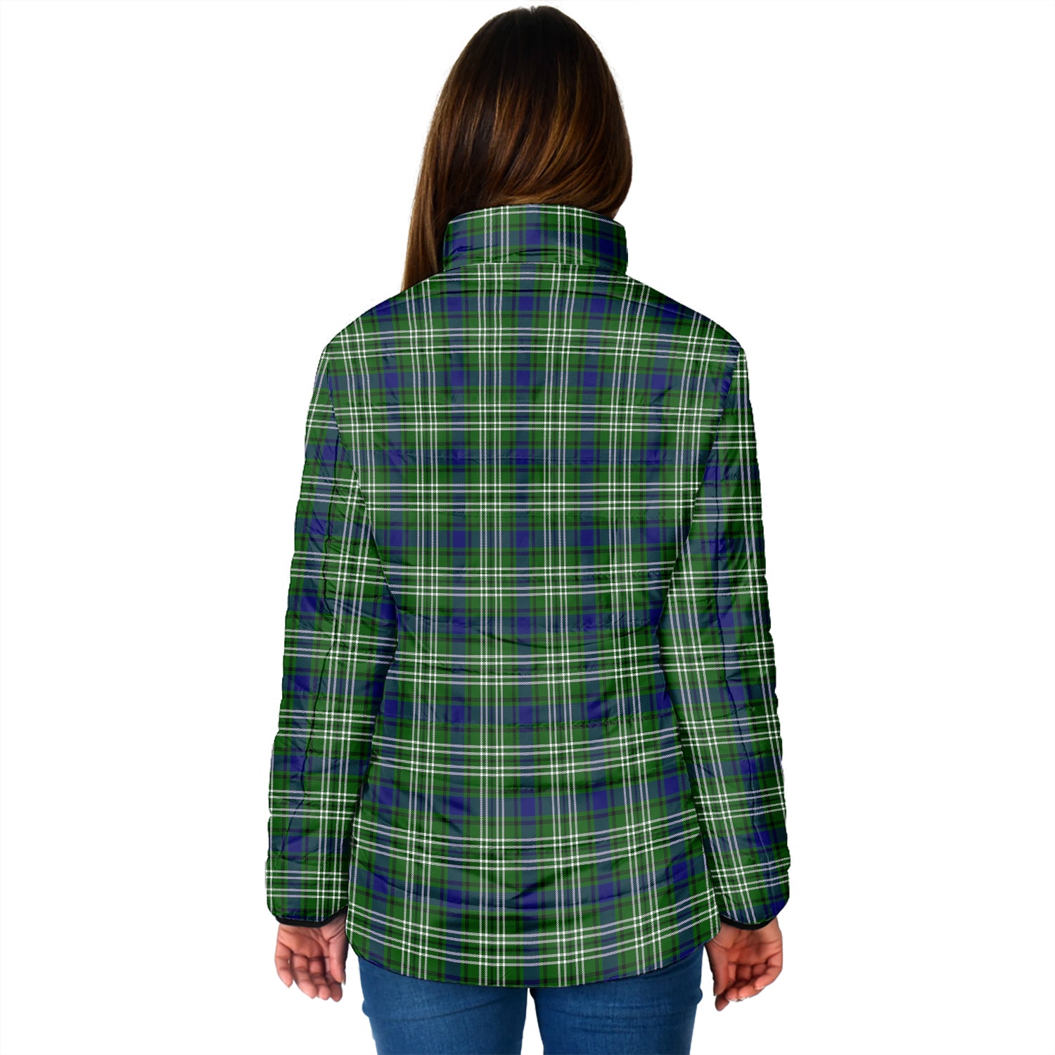 Swinton Tartan Padded Jacket with Family Crest - Tartan Vibes Clothing