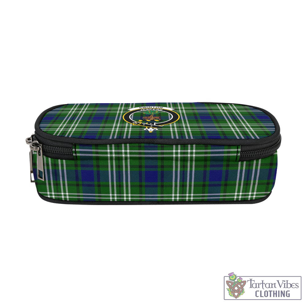 Swinton Tartan Pen and Pencil Case with Family Crest - Tartan Vibes Clothing