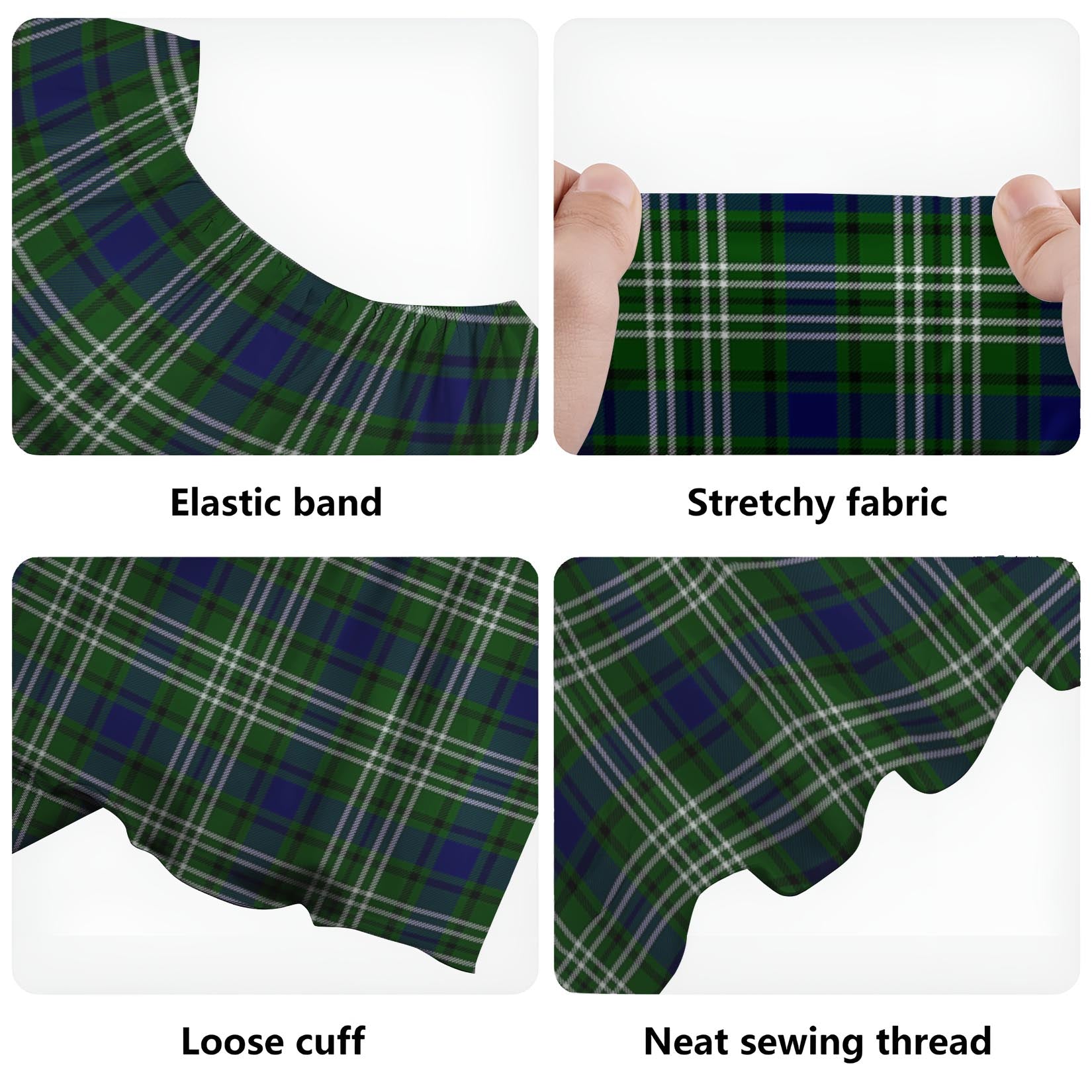 Swinton Tartan Off Shoulder Long Dress - Tartan Vibes Clothing