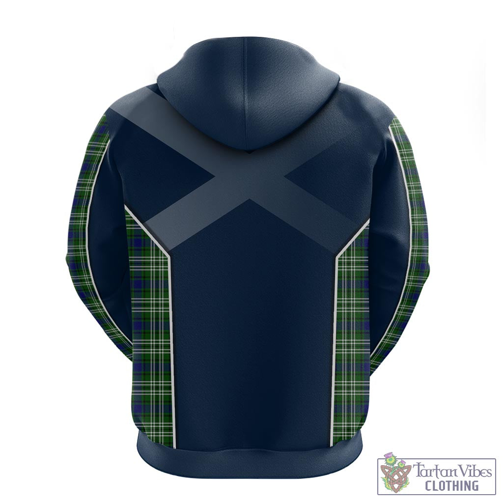 Tartan Vibes Clothing Swinton Tartan Hoodie with Family Crest and Scottish Thistle Vibes Sport Style