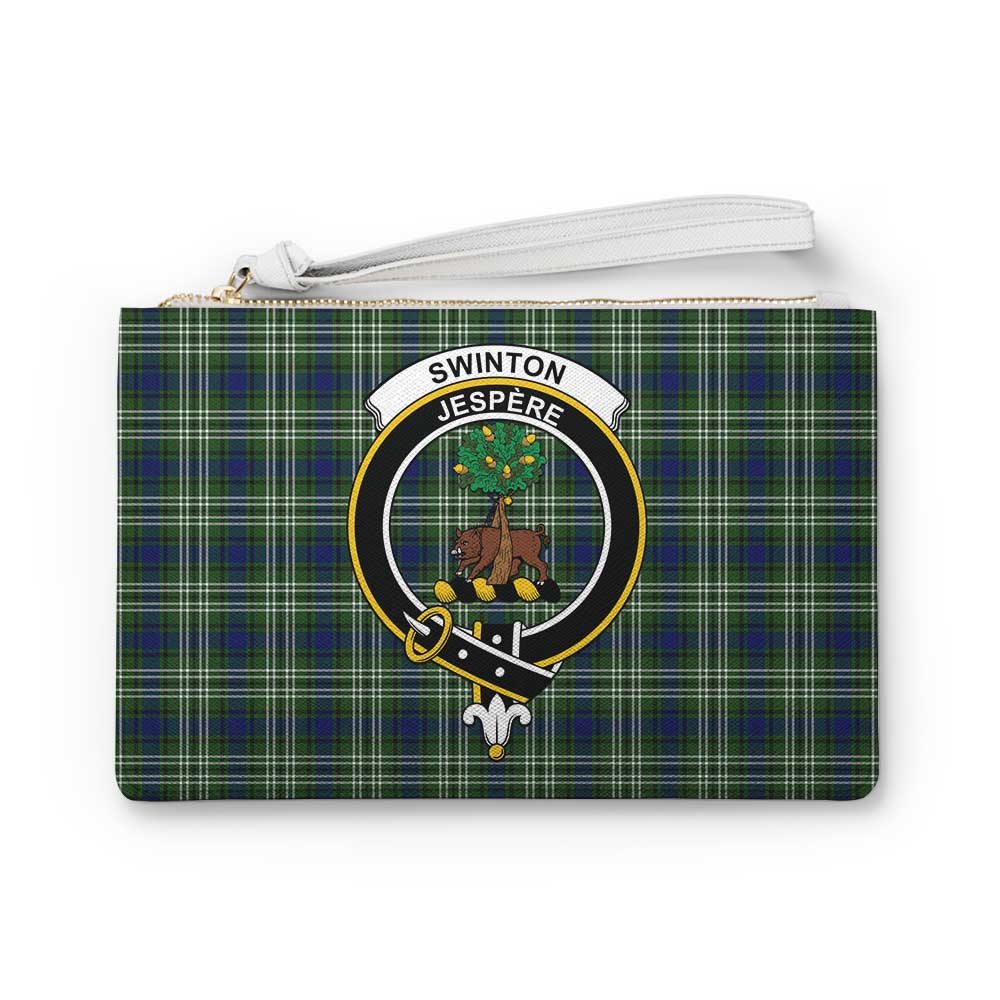 Tartan Vibes Clothing Swinton Family Crest Tartan Clutch Bag