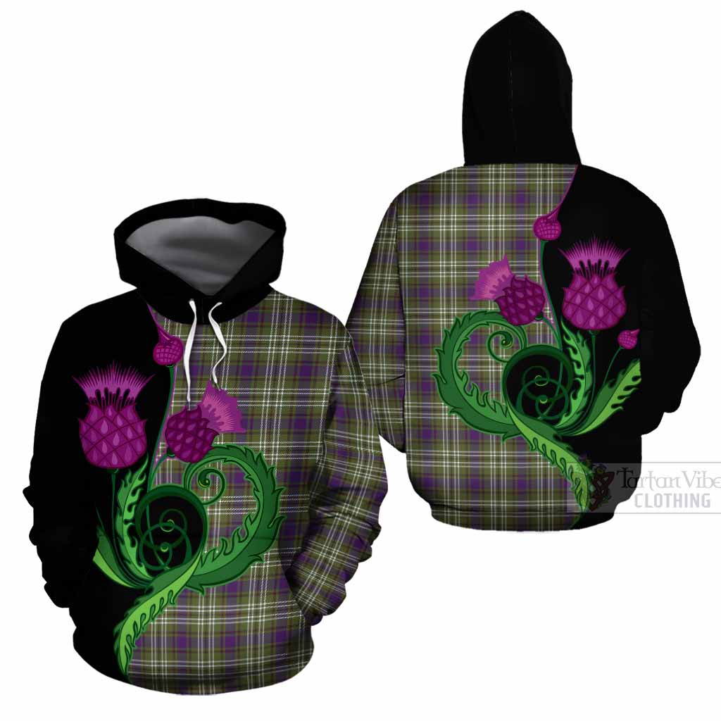 Swinton Tartan Cotton Hoodie Traditional Scottish Thistle