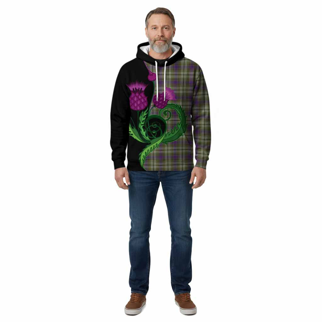Swinton Tartan Cotton Hoodie Traditional Scottish Thistle