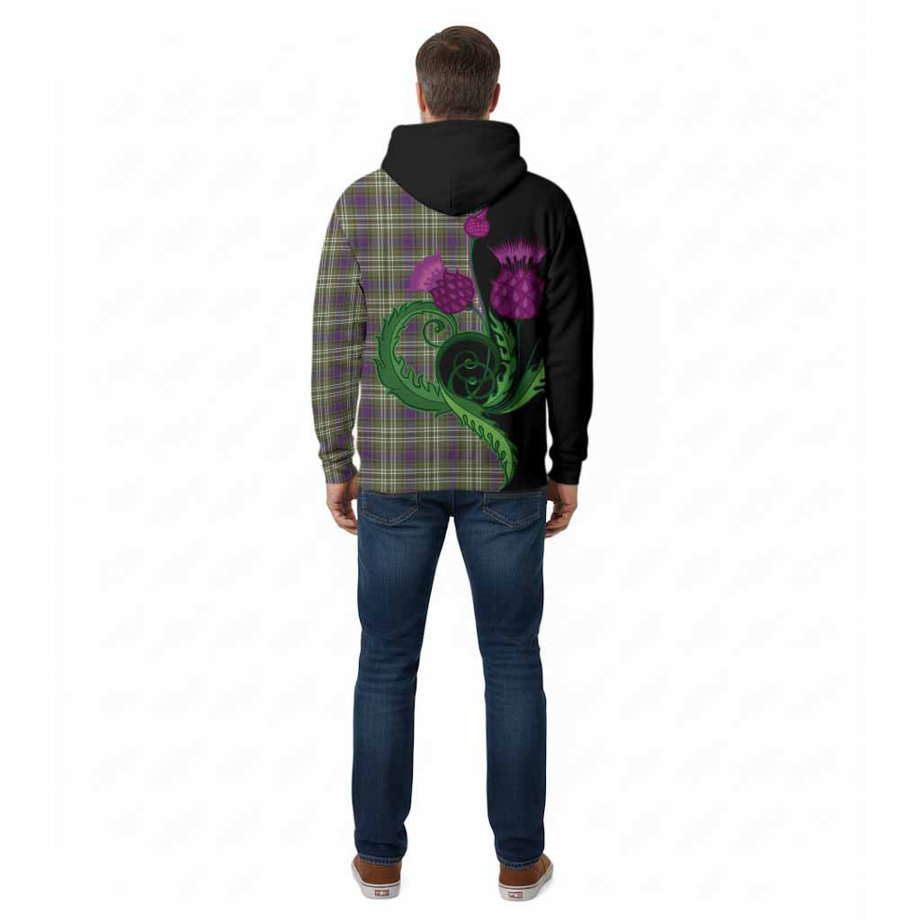 Swinton Tartan Cotton Hoodie Traditional Scottish Thistle