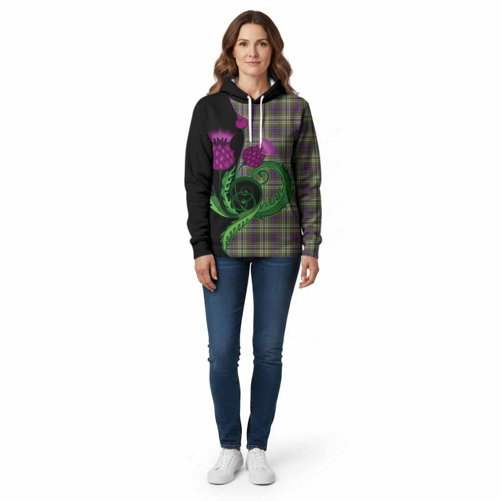 Swinton Tartan Cotton Hoodie Traditional Scottish Thistle