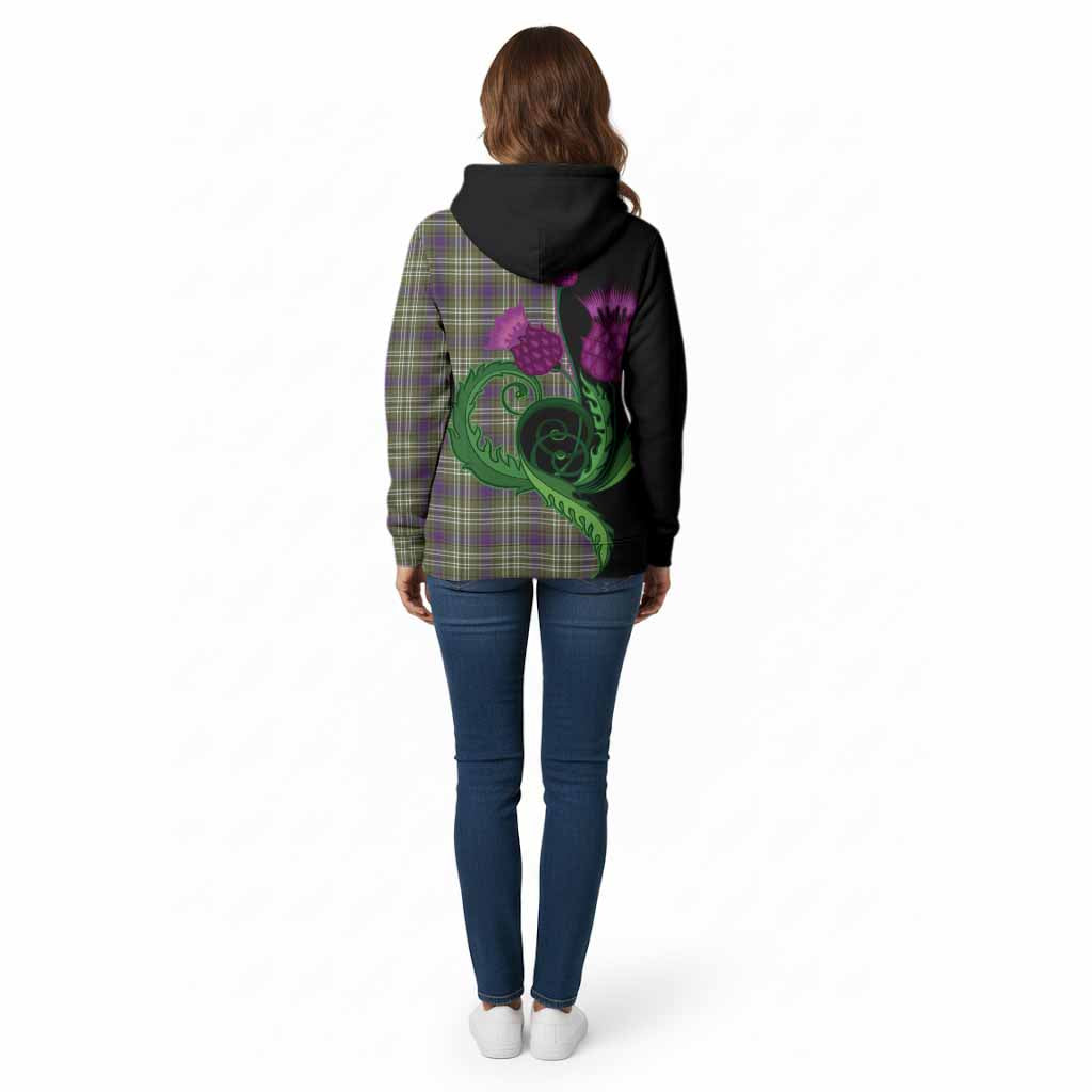 Swinton Tartan Cotton Hoodie Traditional Scottish Thistle