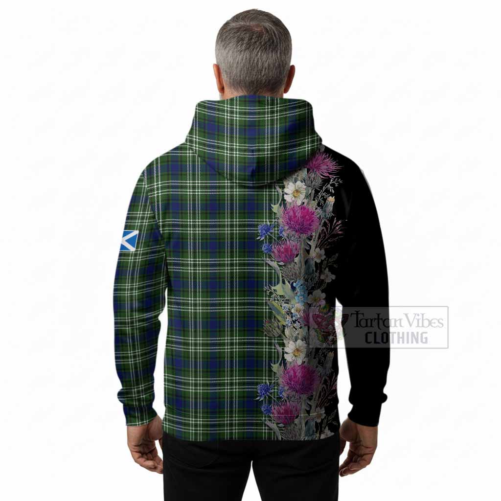 Swinton Tartan Crest Thistle Floral Hoodie