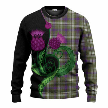 Swinton Tartan Knitted Sweater Traditional Scottish Thistle