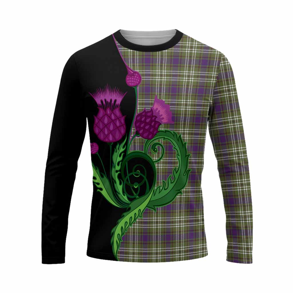 Swinton Tartan Long Sleeve T-Shirt Traditional Scottish Thistle