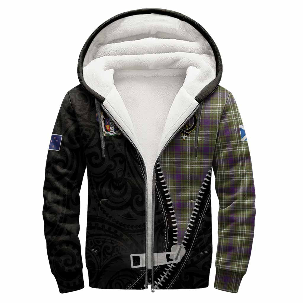 Swinton Tartan Sherpa Hoodie New Zealand Pattern Unique Zipper Stylized