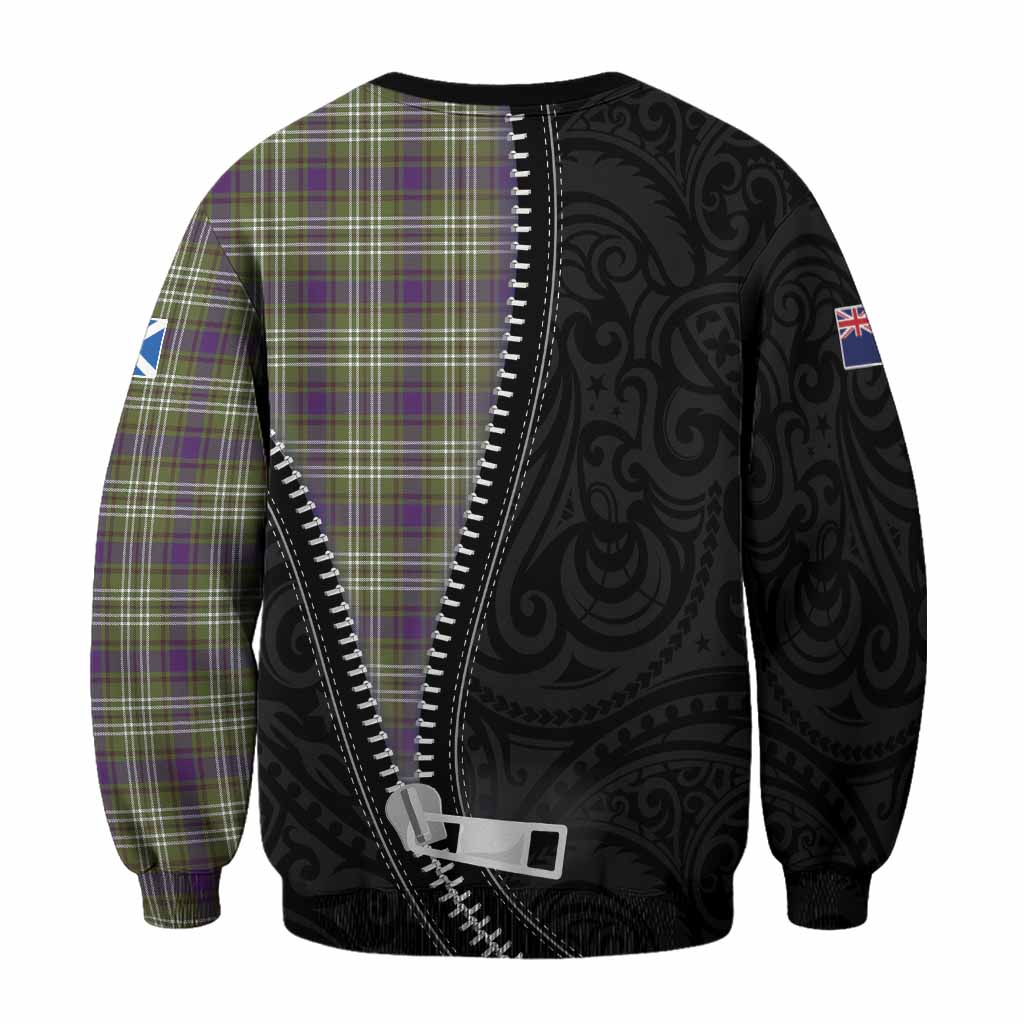 Swinton Tartan Sweatshirt New Zealand Pattern Unique Zipper Stylized