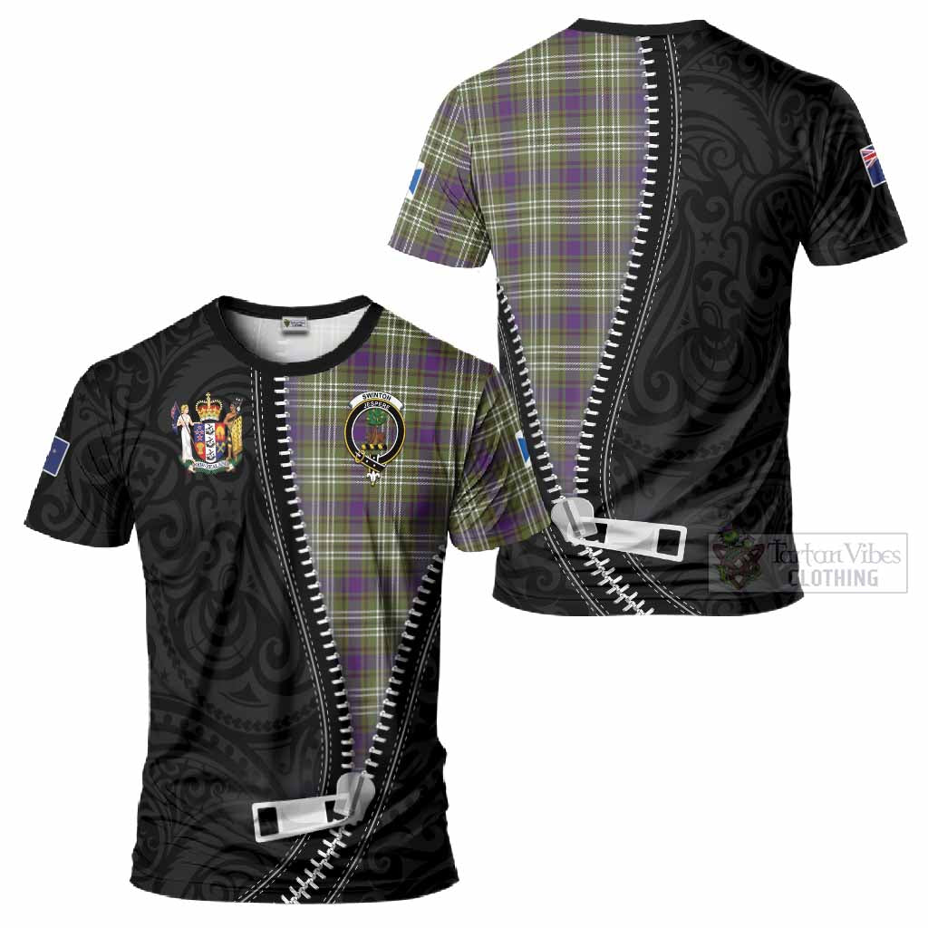 Swinton Tartan T-Shirt New Zealand Pattern Unique Zipper Stylized
