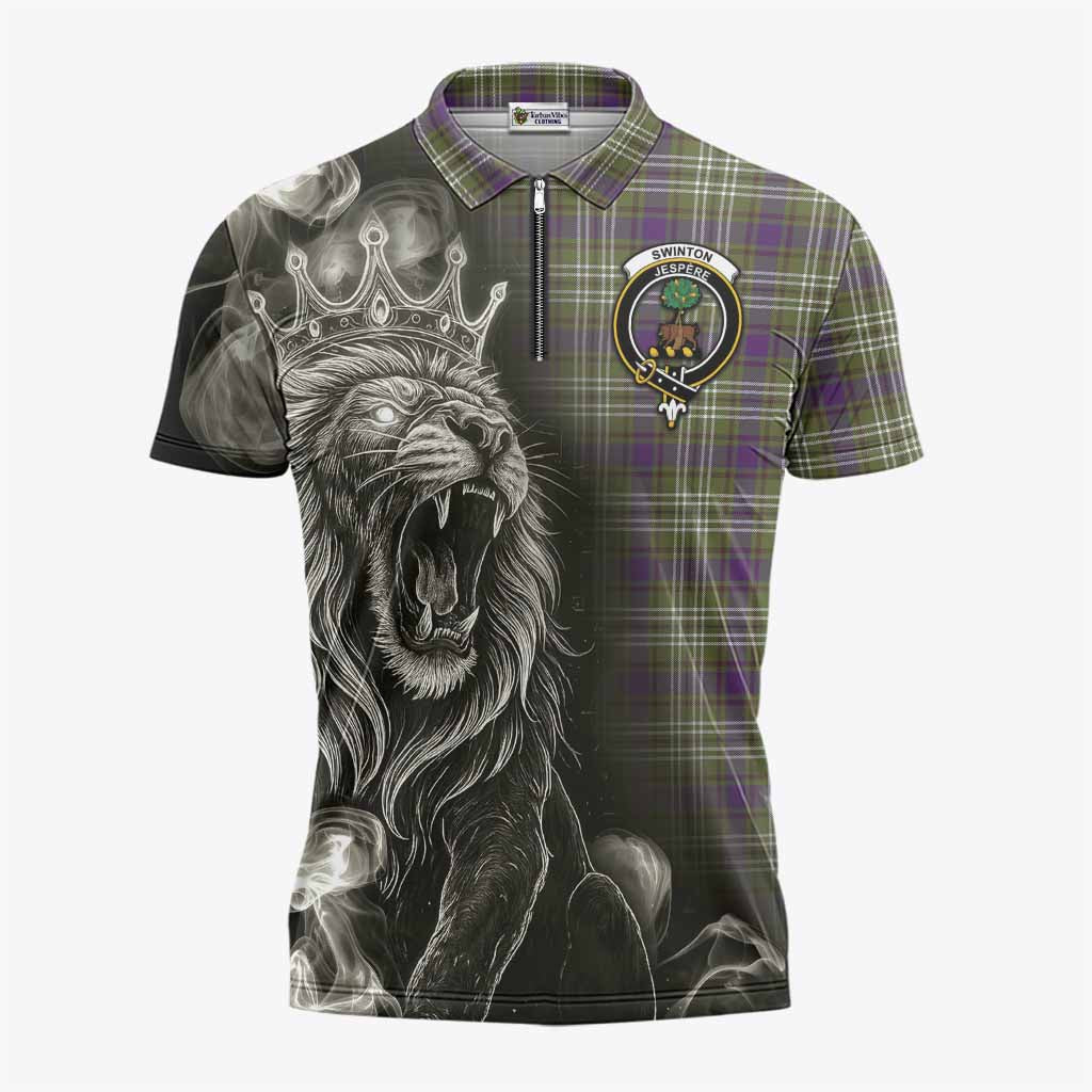 Swinton Tartan Zipper Polo Shirt Roaring Lion Heritage