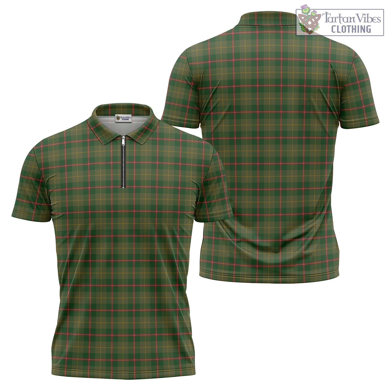 Symington Tartan Zipper Polo Shirt Unisex - Tartan Vibes Clothing