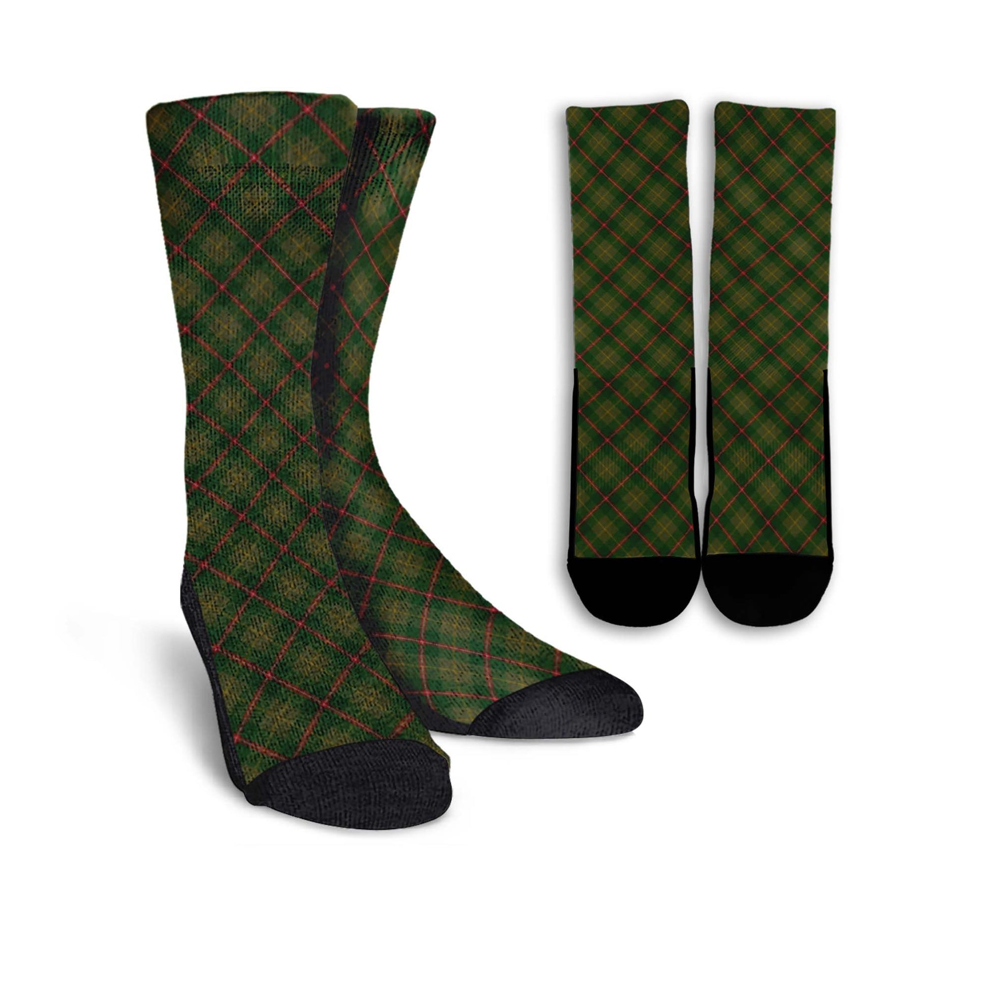 Symington Tartan Crew Socks Cross Tartan Style - Tartanvibesclothing