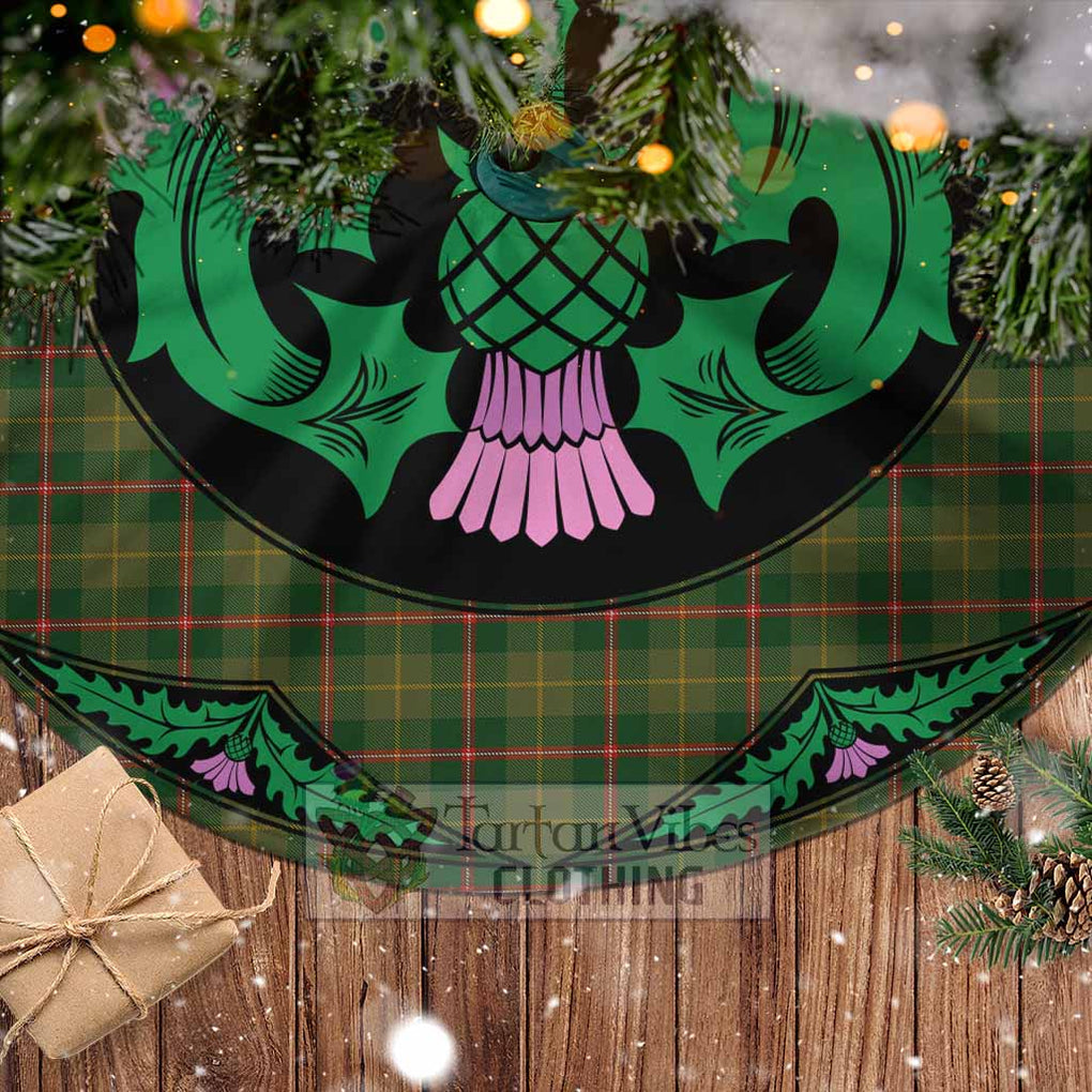 Symington Tartan Christmas Tree Skirt Scottish Thistle Style - Tartan Vibes Clothing