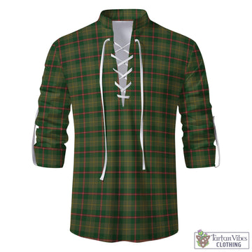 Symington Tartan Men's Scottish Traditional Jacobite Ghillie Kilt Shirt