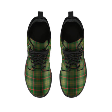 Symington Tartan Leather Boots - Tartan Vibes Clothing