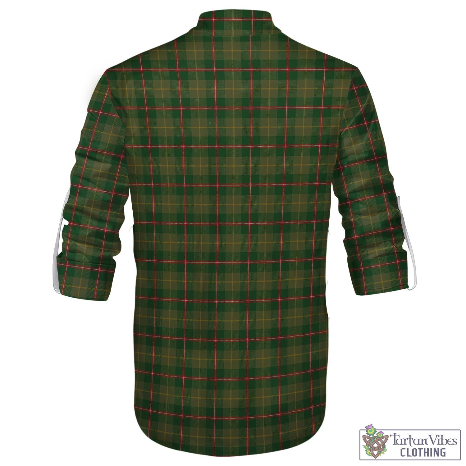Tartan Vibes Clothing Symington Tartan Men's Scottish Traditional Jacobite Ghillie Kilt Shirt
